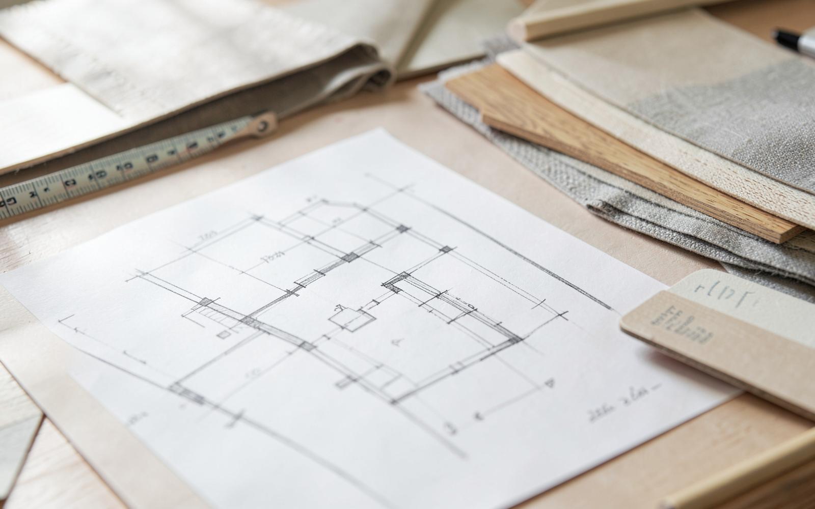 Studio di planimetria e materiali