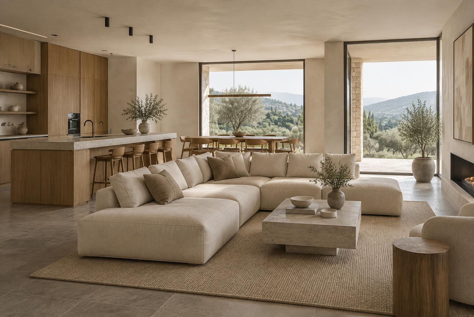 Rendering di zona giorno